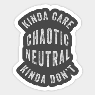 Chaotic Neutral Sticker